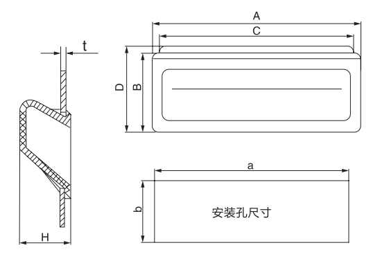 門內(nèi)拉手HY8315.9結(jié)構圖